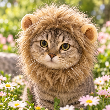 Lion Mane Pet Costume for Cats & Small Dogs