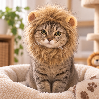Lion Mane Pet Costume for Cats & Small Dogs