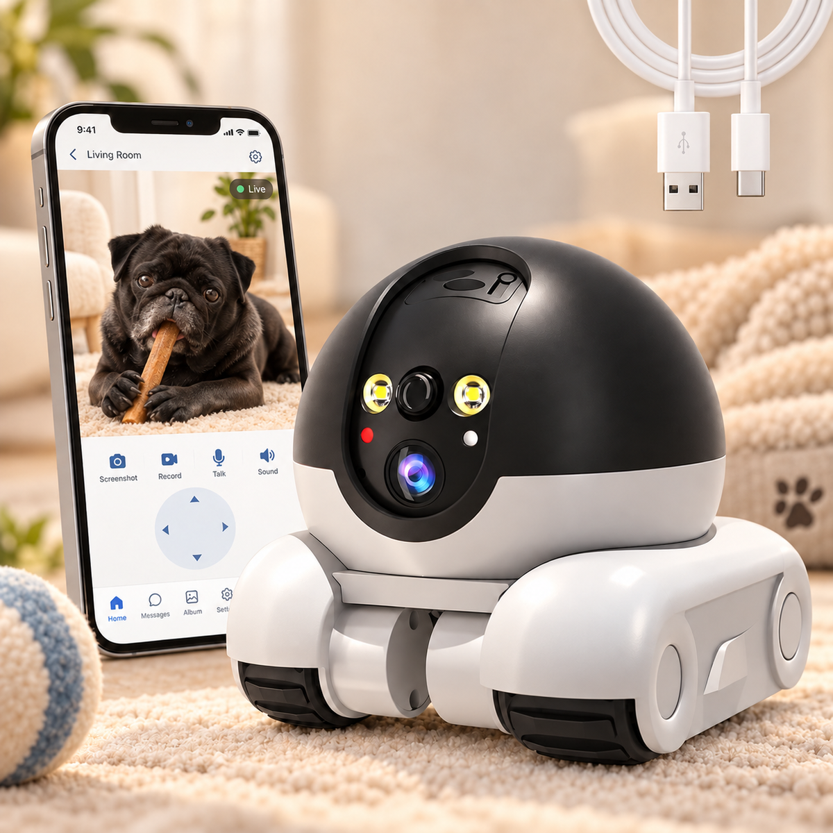 Smart Pet Camera Robot
